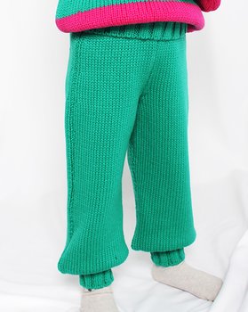 Pure Merino Wool Jogger Pants for Girls