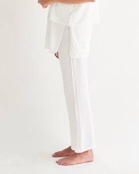 Women’s Cotton-Linen Trousers External Seams