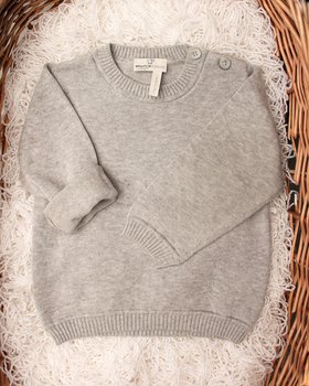 Girocollo Aperto Spalla in Puro Cotone Bio per Neonati