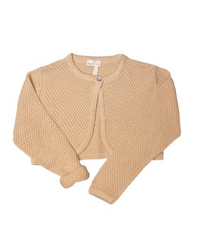 Pure Eucalyptus perforated Bolerino for girls