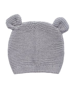Berretto Orecchie in Pura Lana Merino Neonati