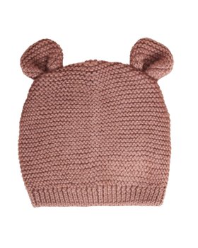 Beanie with Ears in Pure Merino Wool Newborn