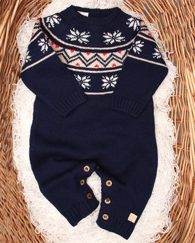 Neugeborenes Kleid aus reiner Merinowolle Ultrafine