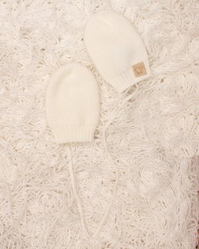 Muffole Neonato Nascita in Pura Lana Merinos Extrafine