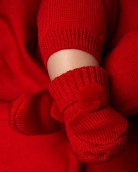 Babyschuhe Pon Pon aus reiner Merinowolle