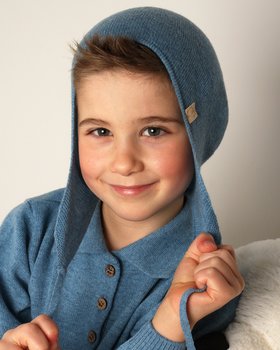 Pure Merino Wool Ultrafine Merino Children's Earmuff Cap