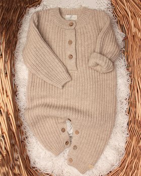 Neugeborenes Kleid aus reiner Merinowolle Ultrafine