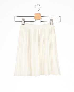 Pleated skirt in pure organic cotton for girls