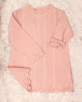 Kleid für Mädchen aus reiner Merinowolle