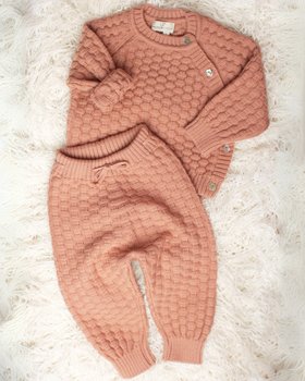 Completo Vimini in Pura Lana Merinos Neonati