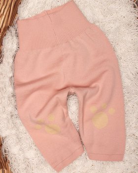 Pantaloni Orsetto in Pura Lana Merinos per Neonati