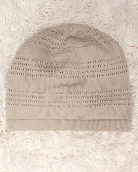 Durchbrochene Mütze aus reiner BIO-Baumwolle