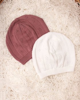 Amaranth-Mütze aus reiner BIO-Baumwolle