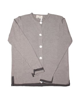 Korean Contrast Board Pure Wool Woman