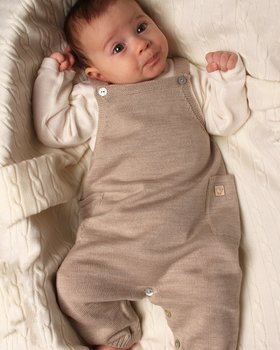 Baby-Overall Taschine aus reiner Merinowolle
