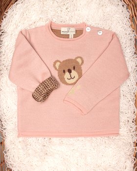 Maglia neonati Teddy in Pura Lana Merinos