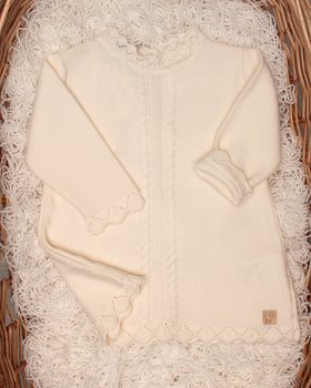 Kleid für Mädchen aus reiner Merinowolle