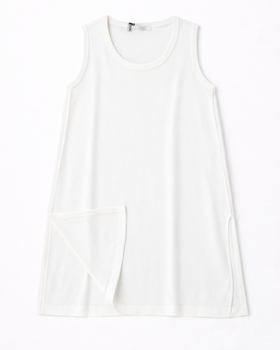 Canotta Cuciture Esterne Donna Cotone-Lino