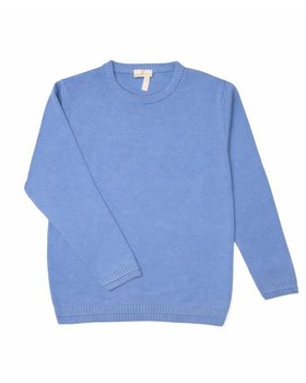 Basic Crew Neck Sweater in Pure BIO Cotton
