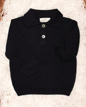 Organic Cotton Knitted Baby Polo Shirt