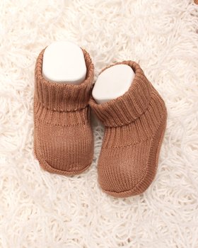 Scarpine Nascita in Bamboo e Cotone Neonati - Aura