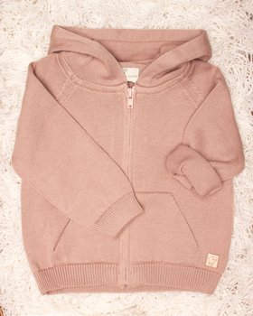 Zip jacket with hood Pure Bio cotton