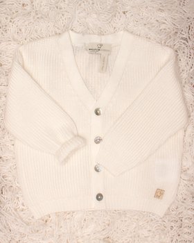 Cardigan Maglia Inglese Neonati Puro Eucalipto