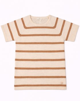 Short-Sleeve Linen and Cotton Knit Top for Children – Linum