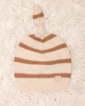 Strickmütze für Neugeborene aus Leinen und Baumwolle – Linum