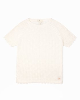 Kurzarm-Pullover aus Bambus und Bio-Baumwolle – Aura Ajour