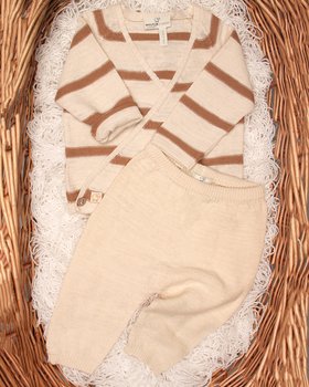 Langes Neugeborenen-Set aus Leinen und Baumwolle – Linum