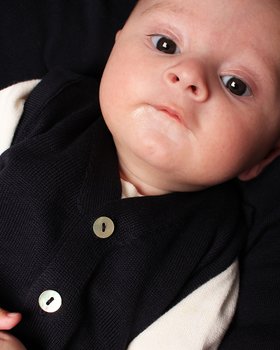 Gilet in Maglia Neonati Aperto in Puro Cotone Bio