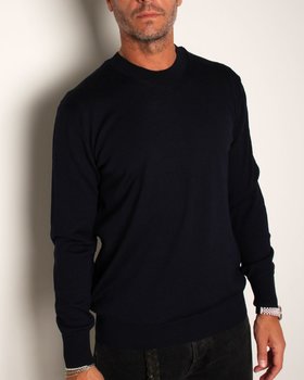 Pullover mit Rundhalsausschnitt aus reiner Merinowolle