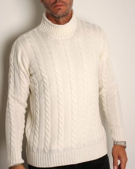 Rollkragenpullover Herren aus reiner Merinowolle Ultrafine