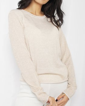 Girocollo Pura Lana Lurex Donna