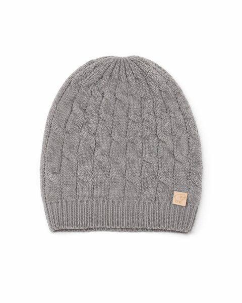 Berretto trecce bimbi in pura lana merino ultrafine