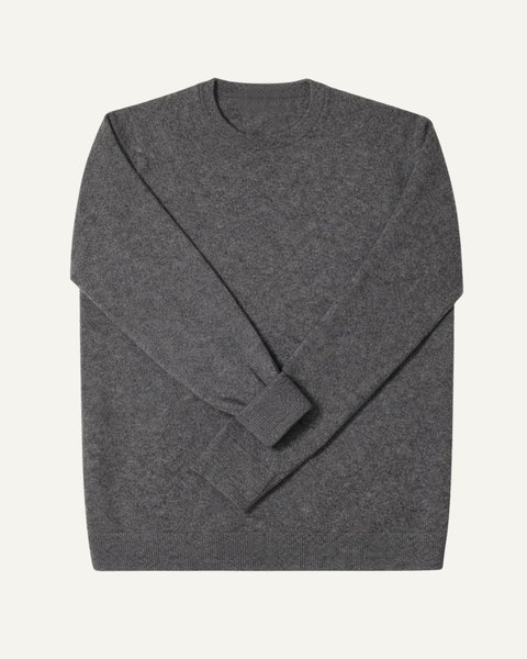 Crewneck sweater in pure cashmere