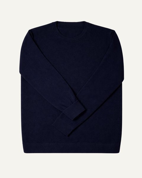 Crewneck sweater in pure cashmere