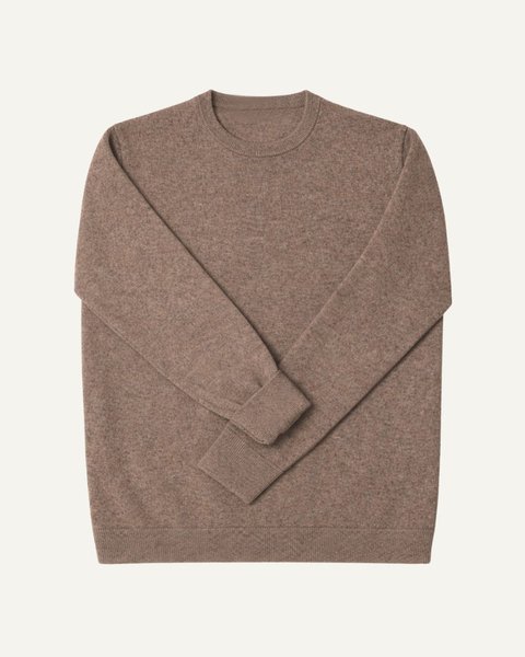 Crewneck sweater in pure cashmere