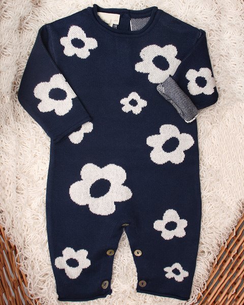 Tutina margherita puro cotone bio neonate