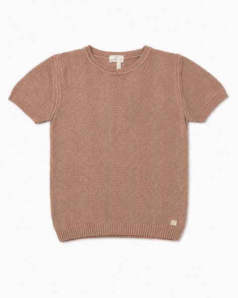 Maglia manica corta in bamboo e cotone bio - aura