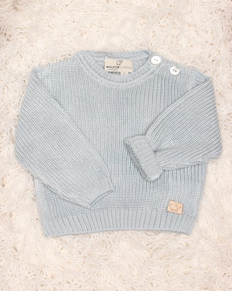Girocollo in maglia in  puro eucalipto neonati