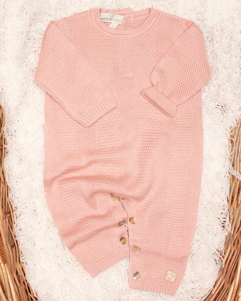 Tutina in maglia di bamboo e cotone naturali - aura