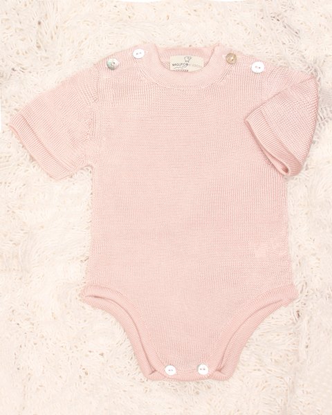 Body in maglia in puro eucalipto neonati