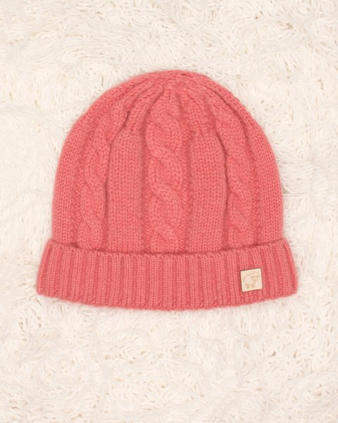 Berretto trecce bambini in pura lana merino ultrafine
