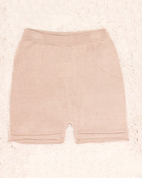 Pantalone corto in puro eucalipto neonati