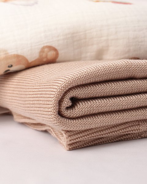 Set copertina eucalipto e mussola puro cotone