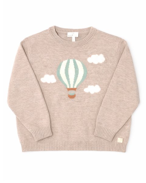Girocollo mongolfiera bambini pura lana merinos