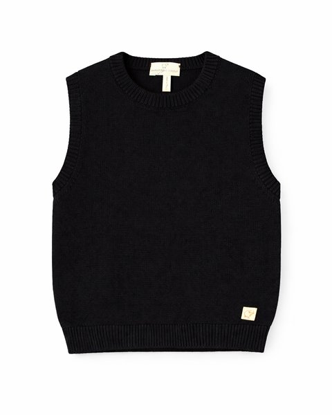 Gilet pura lana merinos bimbi unisex