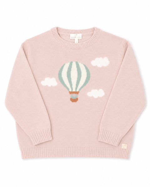 Girocollo mongolfiera bambini pura lana merinos